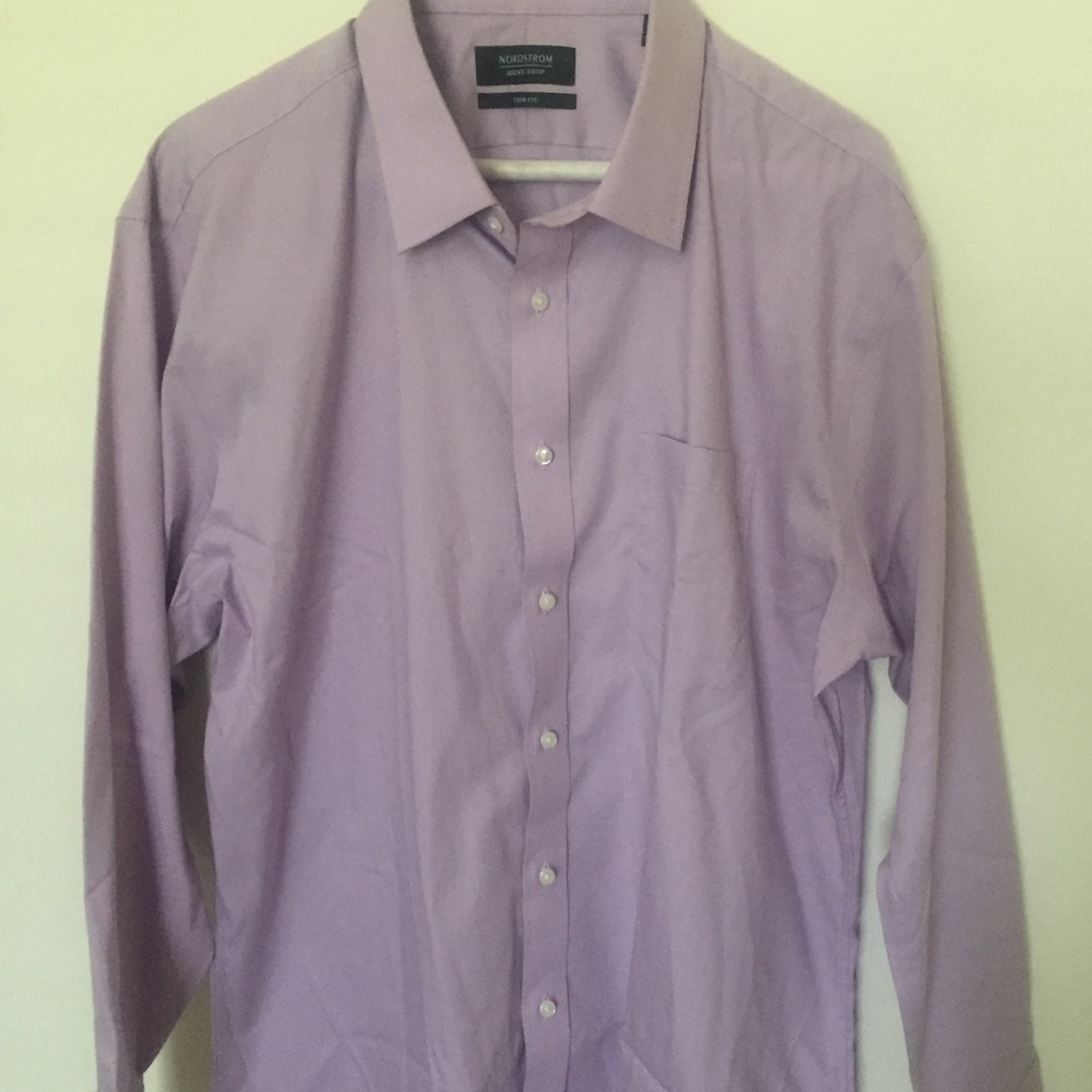 Nordstrom Trim Fit Purple Dress Shirt